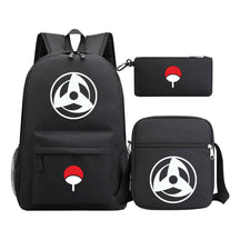 Anime Naruto Starry Sky Youth School Bag Three Piece Set For Men And Women Backpack Set