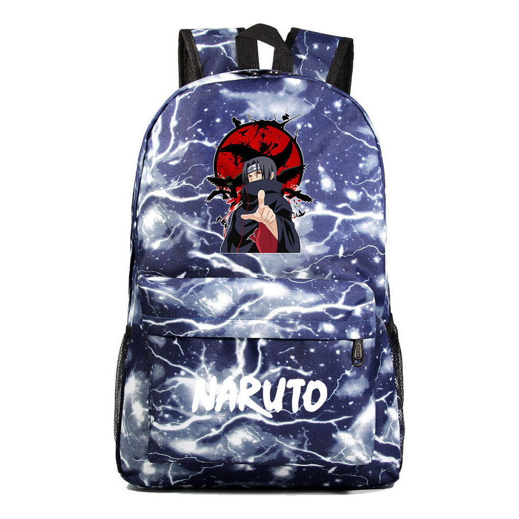 Cartoon Day Manga Naruto Starry Sky Print Simple Teen Student School Bag Men's And Women's Leisure Travel Backpack