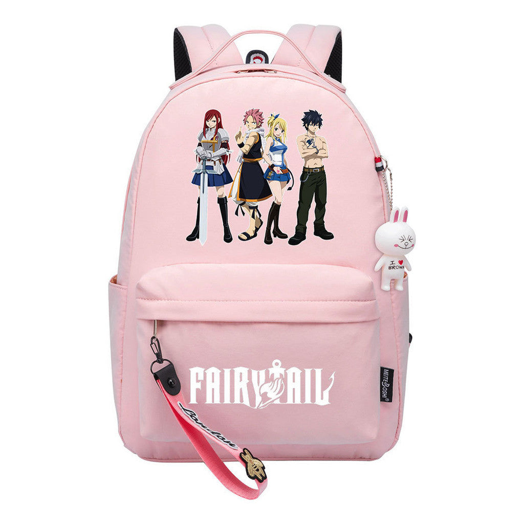 Printed Teenage Student Backpack Men And Women, Casual Bag Girls Backpack