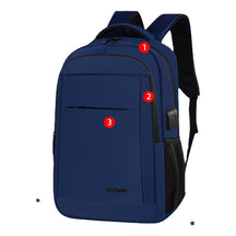 Breathable And Shock-absorbing Backpack, Multifunctional Usb Computer Backpack, Simple And Casual Student Backpack