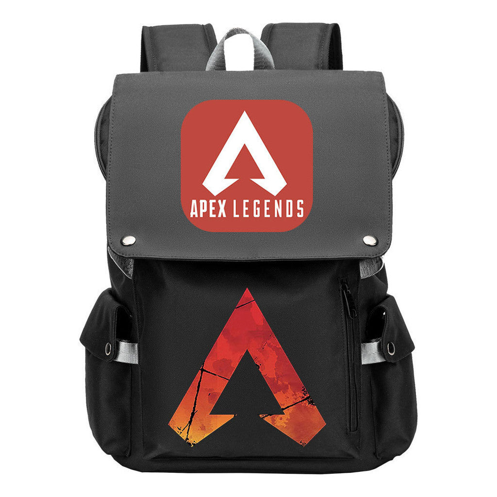 Apex Hero Print Usb Charging Cap Headpiece Student Backpack Leisure Backpack