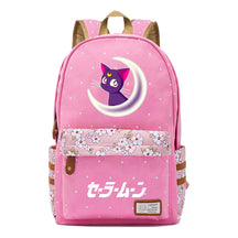 Anime Beauty Girl Warrior Student School Bag Fragmented Flower Boy's And Girl's Leisure Backpack