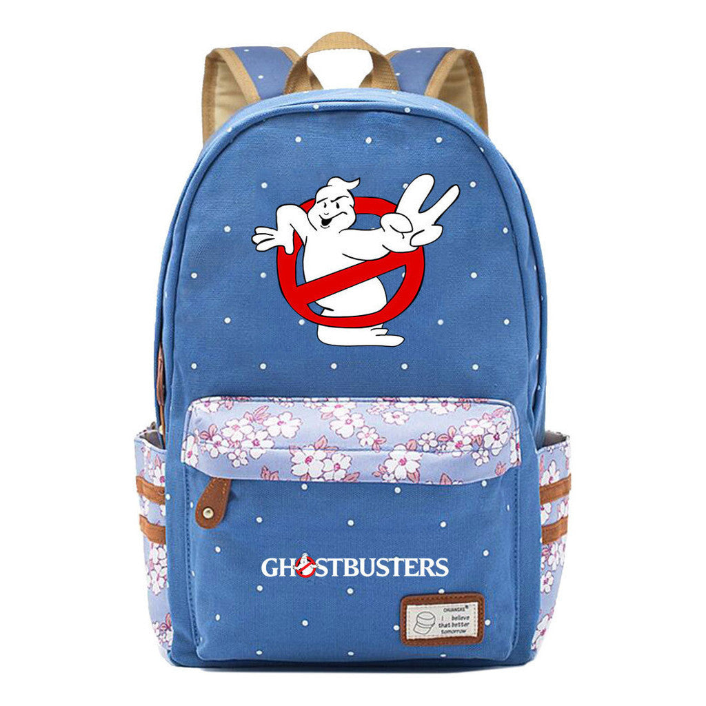 Devil Print Student Backpack, Fashionable And Casual Backpack