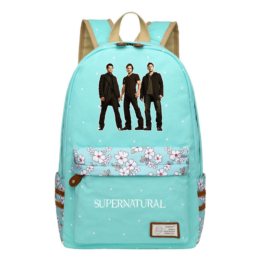 Evil Power Printed Youth And Girls School Bag Fashion Boy's And Girl's Leisure Backpack