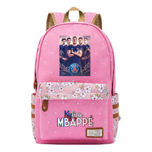 Football Star Mbappe Printed Teenage Girl Student Backpack, Fashionable And Casual Backpack