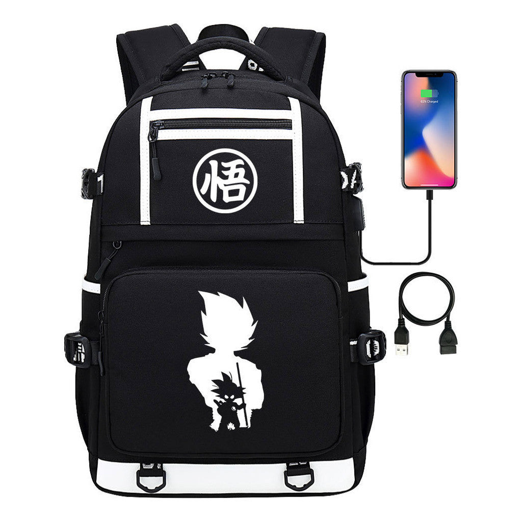 Usb Student Backpack Men's And Women's Backpack Leisure Travel Bag