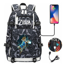 Legend Of Zelda Printed Youth Student Backpack For Men And Women With Large Capacity Leisure Travel Backpack