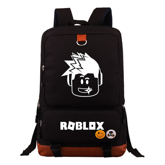 Game Roblox Printed Teenage Student Backpack, Travel Bag, Men's And Women's Backpack
