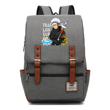 Anime Pirate King Luffy Printed Student School Bag Casual Belt Buckle Classic Backpack