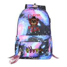 Toy Bear Game Usb Youth Student Backpack For Men And Women Leisure Travel Backpack