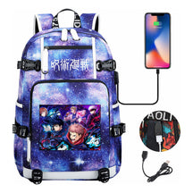 Printed Usb Youth Student Backpack Men And Women's Leisure Large Capacity Travel Backpack