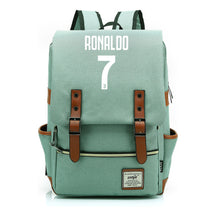 Football Star Cristiano Ronaldo Printed Student Backpack For Men And Women's Casual Classic Backpack