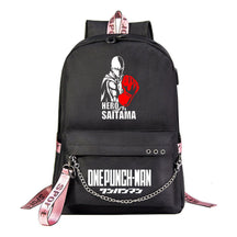 Comic One Punch Superman Printed Usb Youth Student Backpack Men's And Women's Leisure Travel Backpack