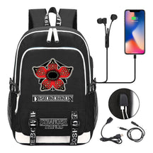 Strange Story Printed Usb Youth Student Backpack For Men And Women's Leisure Travel Backpack