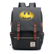 Golden Hero Batman Printed Youth Student School Bag Casual Belt Buckle Classic Backpack