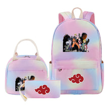 Naruto Girls School Bag Lunch Bag Three Piece Set Backpack Set