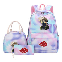 Naruto Girls School Bag Lunch Bag Three Piece Set Backpack Set