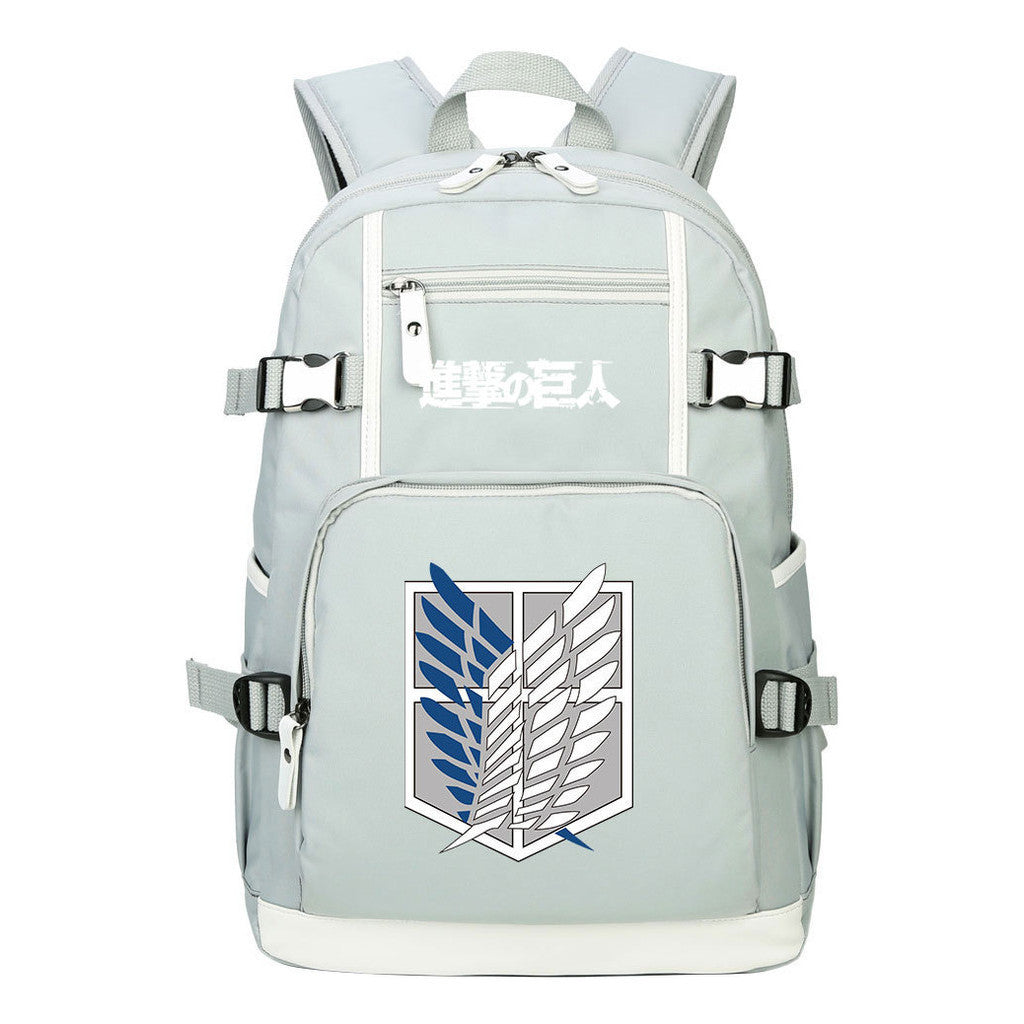 Giant Wings Of Anime Attack, Youth Student School Bag, Men's And Women's Backpack, Leisure Travel Backpack