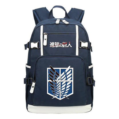 Giant Wings Of Cartoon And Anime Attack Student Backpacks, Men's And Women's Backpacks, Leisure Travel Backpacks