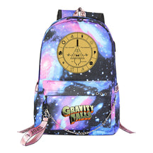 Cartoon Strange Town Youth Student School Bag Men's And Women's Leisure Travel Backpack