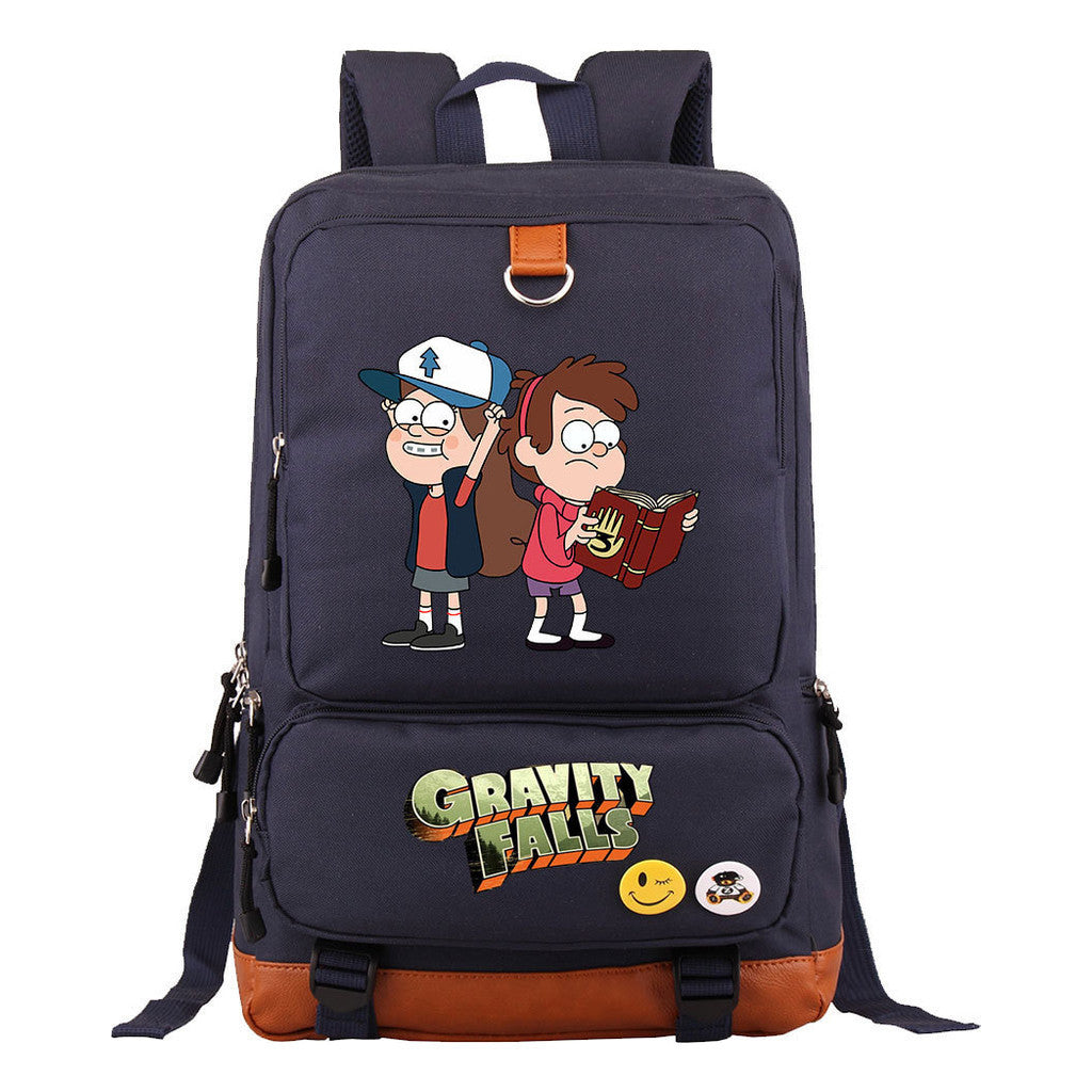 Strange Town Youth Student School Bag Large Capacity Travel Bag Men's And Women's Backpack