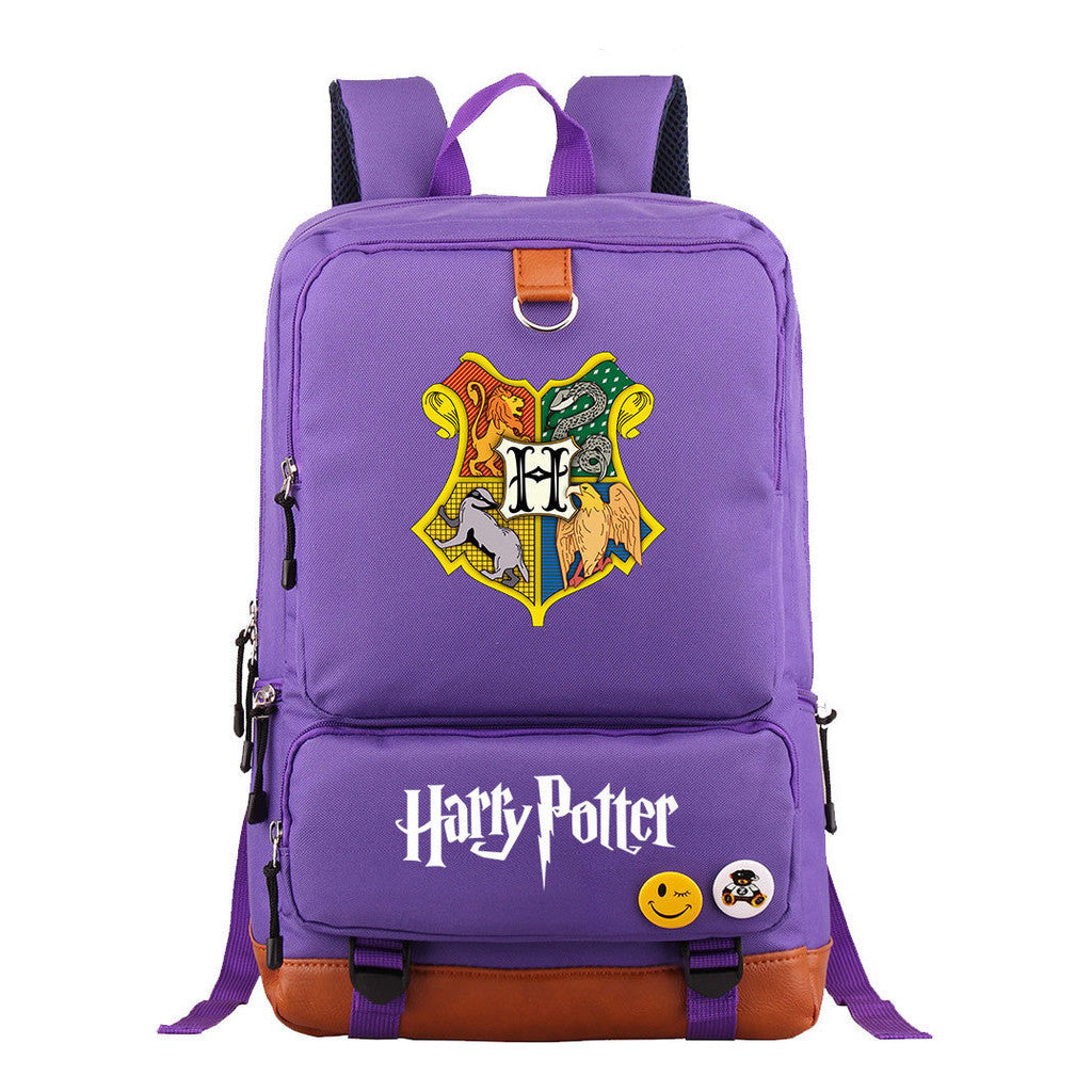 School Of Witchcraft And Wizardry Youth Student School Bag Large Capacity Travel Bag Men's And Women's Backpack