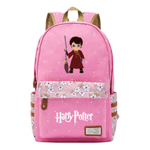 School Of Magic School Teen School Bag Floral Canvas Girl Backpack