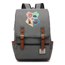 School Of Magic Printed Schoolbags For Young Students, Casual Belt Buckles And Classic Backpacks