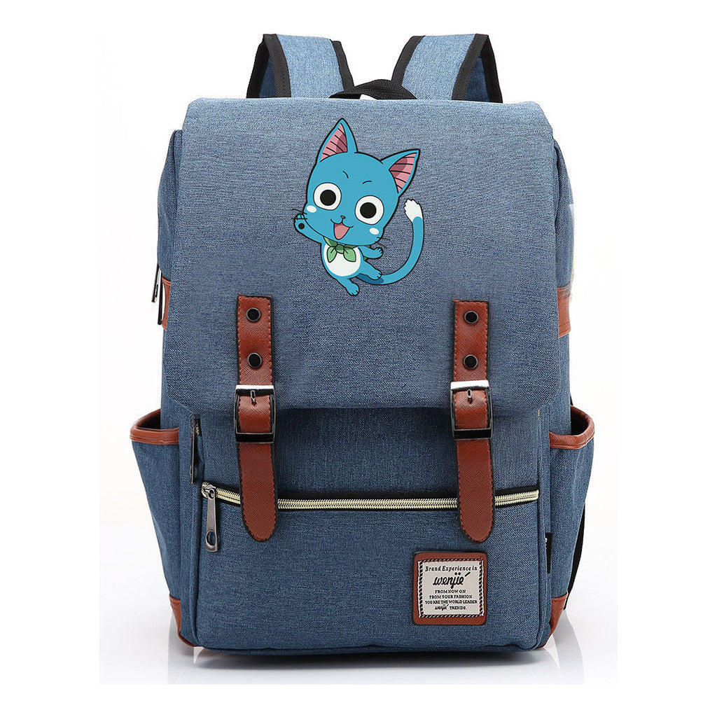 Printed Schoolbags Young Students And Classic Backpacks With Belt Buckles  Men And Women 38*27*12.5cm