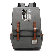 The Giant Of Manga Attack Printed Teenage Student Backpack For Men And Women With Casual Belt Buckle Classic Backpack 38*27*12.5cm