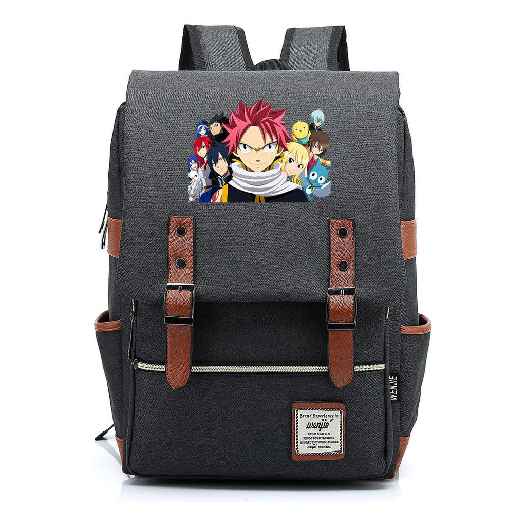 Printed Schoolbags For Men And Women Leisure Belt Buckle Classic Backpack