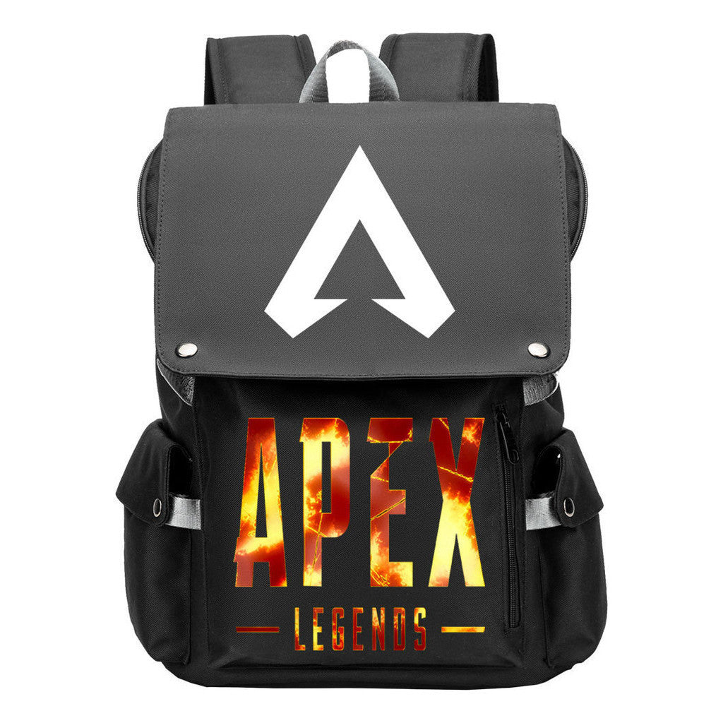 Apex Hero Print Usb Charging Head Youth School Bag Casual Backpack