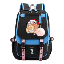 Cartoon Fashion Usb Student Backpack For Boy And Girl, Casual Woven Strap Flip Back Backpack