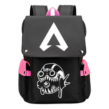 Apex Hero Print Usb Charging Cap Head Style Student School Bag Casual Backpack