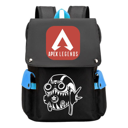 Apex Hero Print Usb Charging Head Youth School Bag Casual Backpack