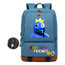 Rainbow Friend Usb Youth School Bag Leisure Travel Backpack