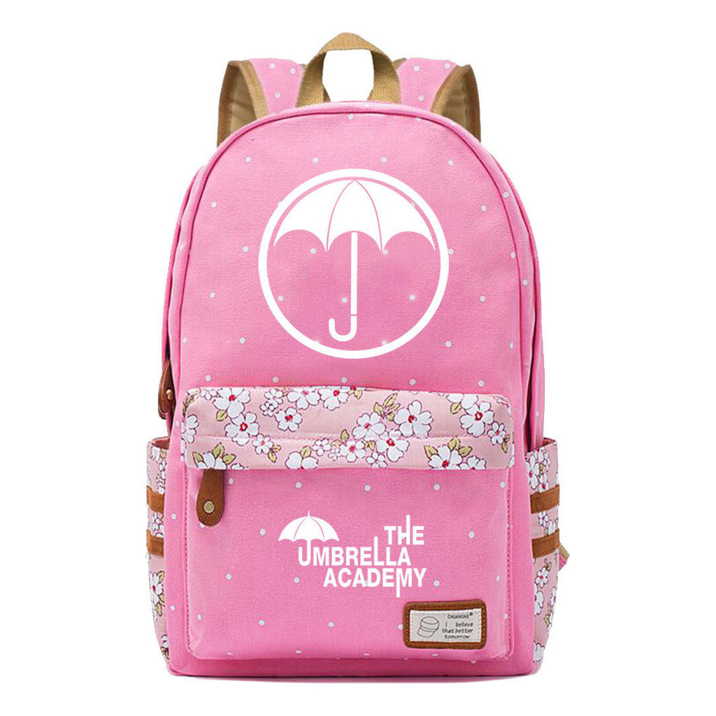 Printed Teenage Girls Backpack, Fashionable And Casual Backpack