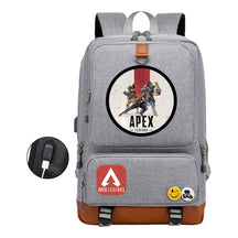 Apex Hero Print Usb Youth School Bag Travel Backpack