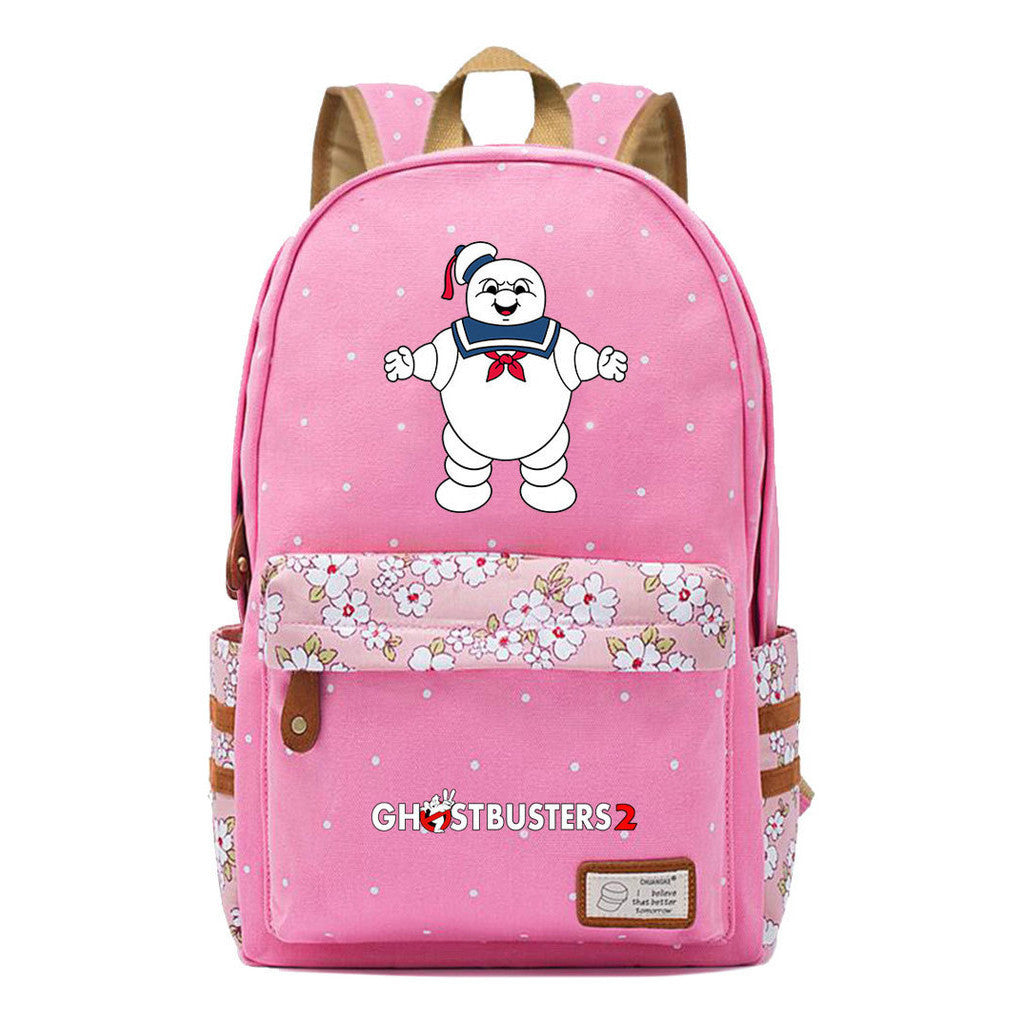 Devil Print Teenage Girl Backpack, Fashionable And Casual Backpack