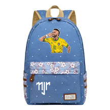 Football Star Neymar Printed Youth School Backpack For Primary And Secondary School Students, Fashionable And Casual Backpack