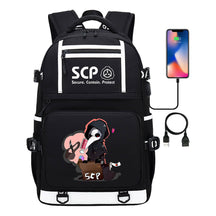 Printed Usb Youth School Bag Leisure Travel Backpack