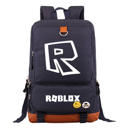 Game Roblox Printed Teenage Student Backpack, Travel Bag, Men's And Women's Backpack