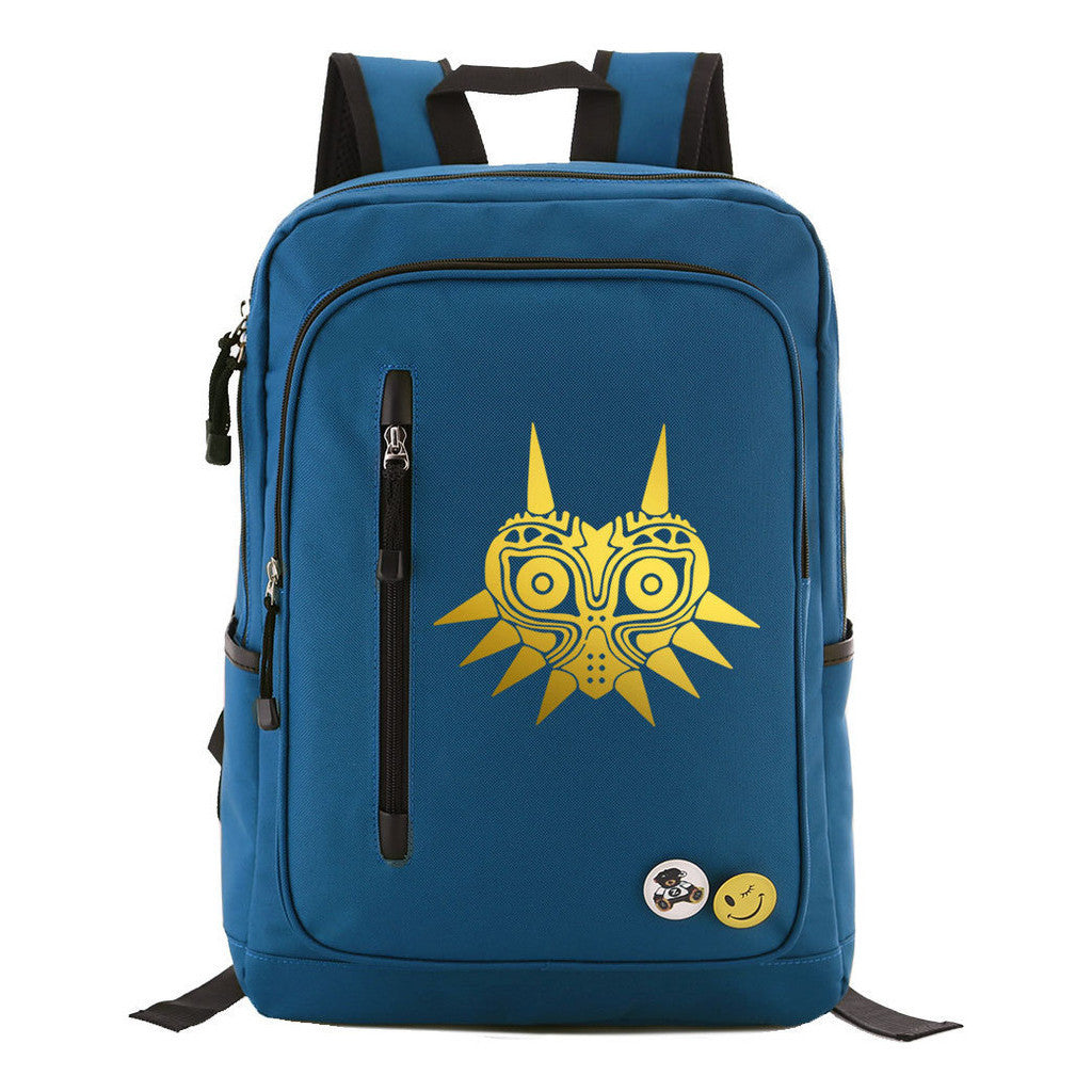 Golden Printed Youth Student Backpack For Men And Women's Leisure Travel Backpack