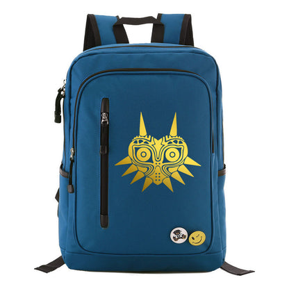 Golden Printed Youth Student Backpack For Men And Women's Leisure Travel Backpack