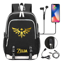 Golden Usb Youth Student Backpack For Leisure Sports Backpack