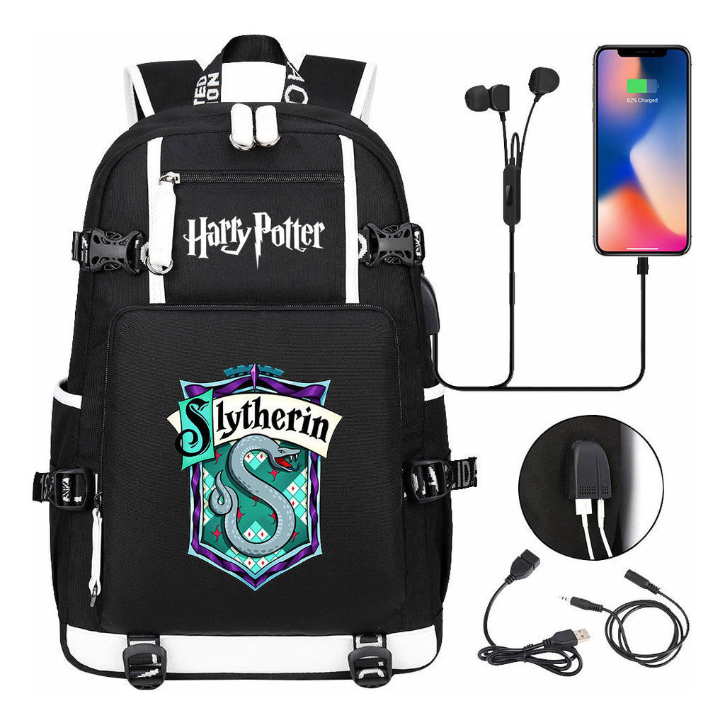 Academy Of Magic Usb Teen Student School Bag Men's And Women's Travel Backpack