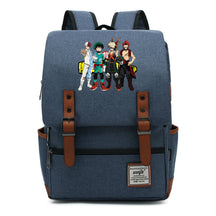 Anime My Heroes Academy Printed Youth Student Backpack Men's And Women's Leisure Belt Buckle Classic Backpack