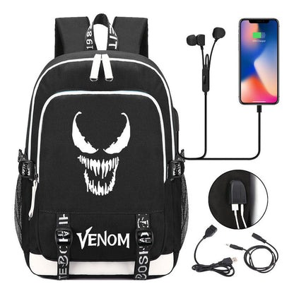 Youth Student Backpack Usb Men's And Women's Leisure Backpack