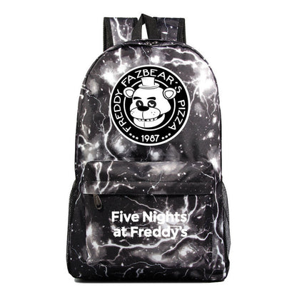 Fashion Toy Bear Game Fashion Starry Sky Youth Student Backpack Men's And Women's Leisure Backpack