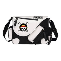 Anime One Piece Print Youth Student School Bag Canvas Single Shoulder Bag Men's And Women's Leisure Straddle Backpack